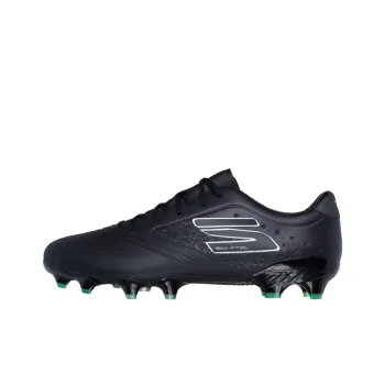 Skechers Razor Gold Anti Slip Wear Resistant Soccer Shoes Unisex Black White
