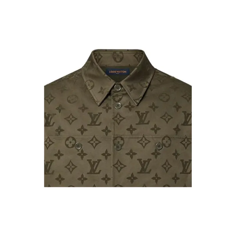 LOUIS VUITTON Monogram Cotton Overshirt-4