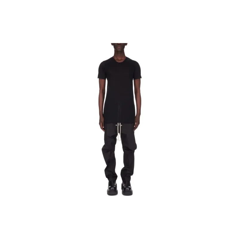 RICK OWENS/RO Lido Basic Ss T In Black Unstable Cotton T Shirt Men's Black-3
