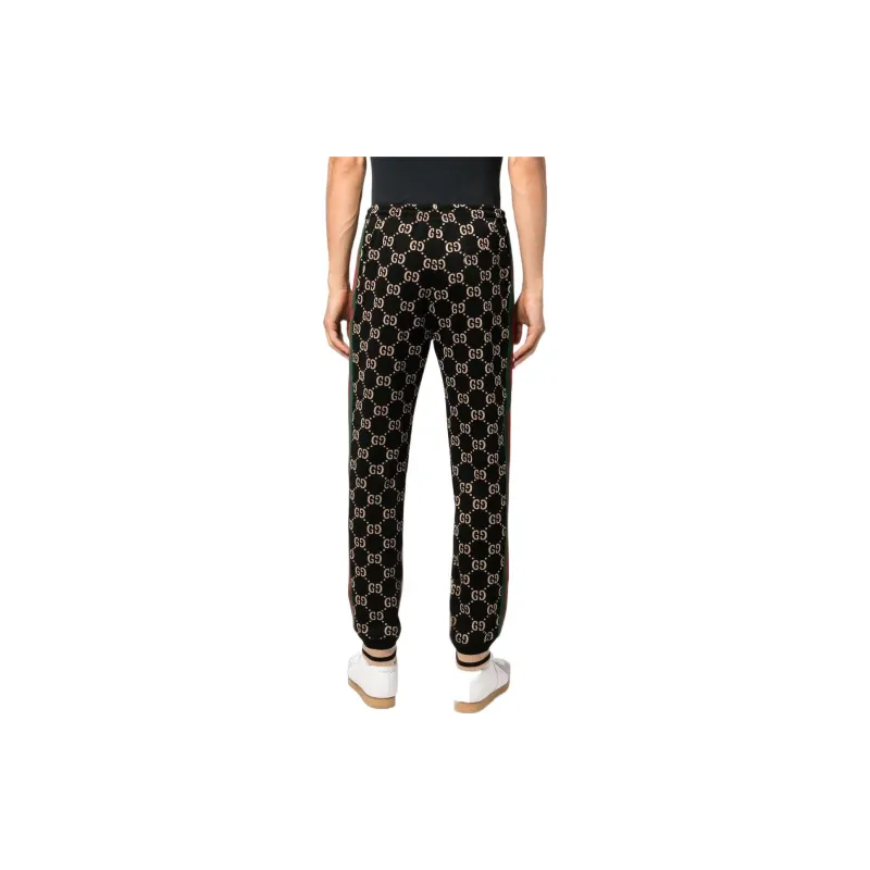 GUCCI SS22 Knitted Sports Pants Men's Black-2