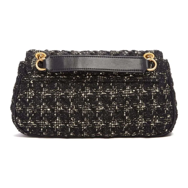 GUESS Tweed Shoulder Bag Crossbody Bag Women's Black-2