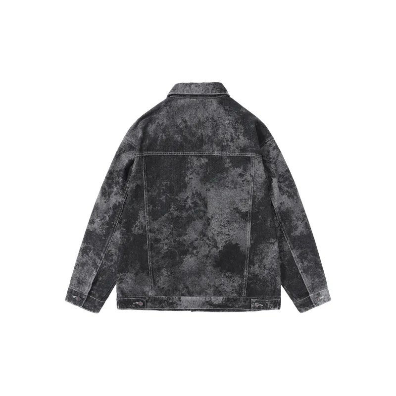 SANTASTIC Denim Jacket Men's Black-1