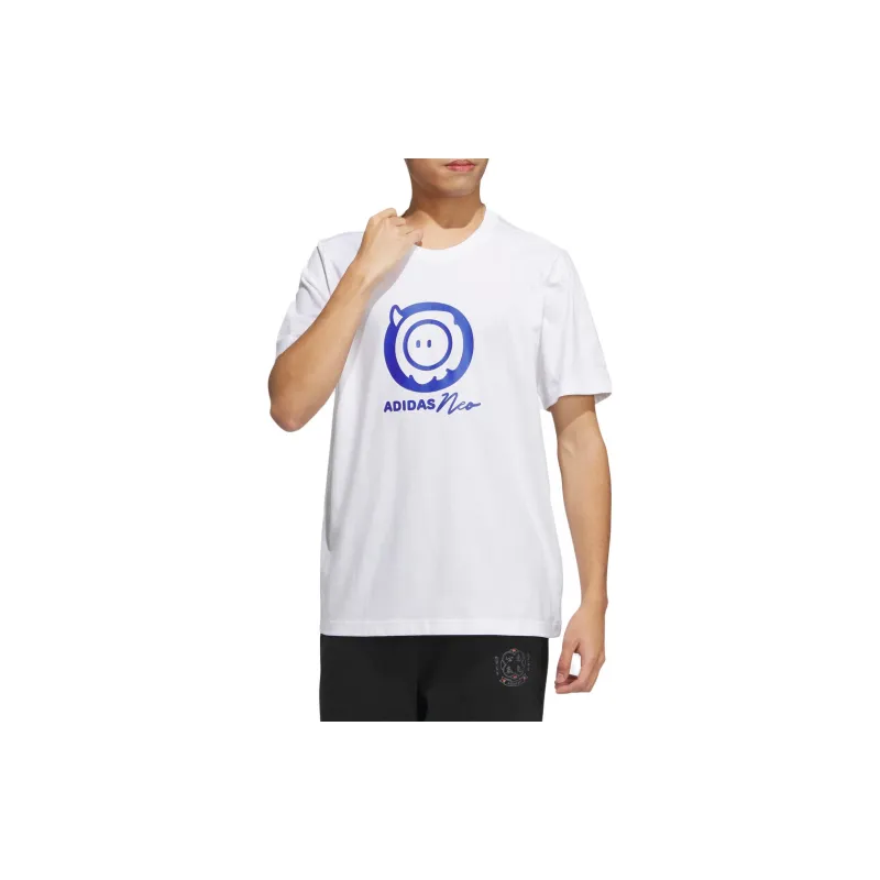 Adidas T Shirts Unisex White-1