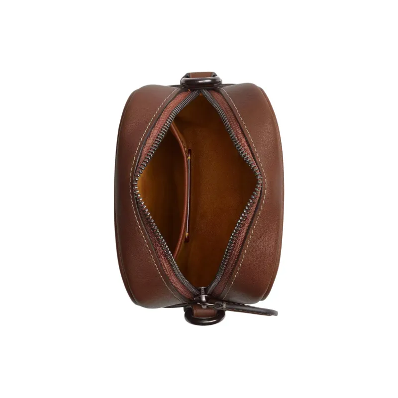 COACH Hitch Natural Grain Leather Crossbody Bag, Shoulder Bag Medium Size Men's Sequoia-1