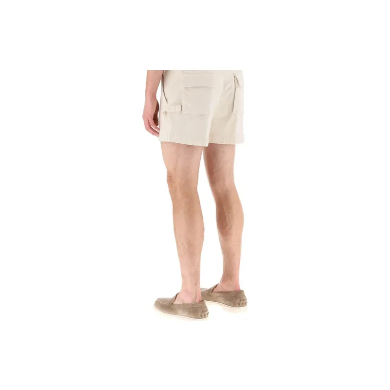 ETRO High Waisted Button Up Chino Shorts-2