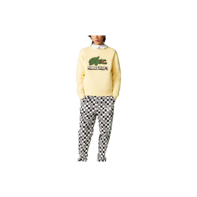 LACOSTE SS22 Casual Pants Men's Black White-1