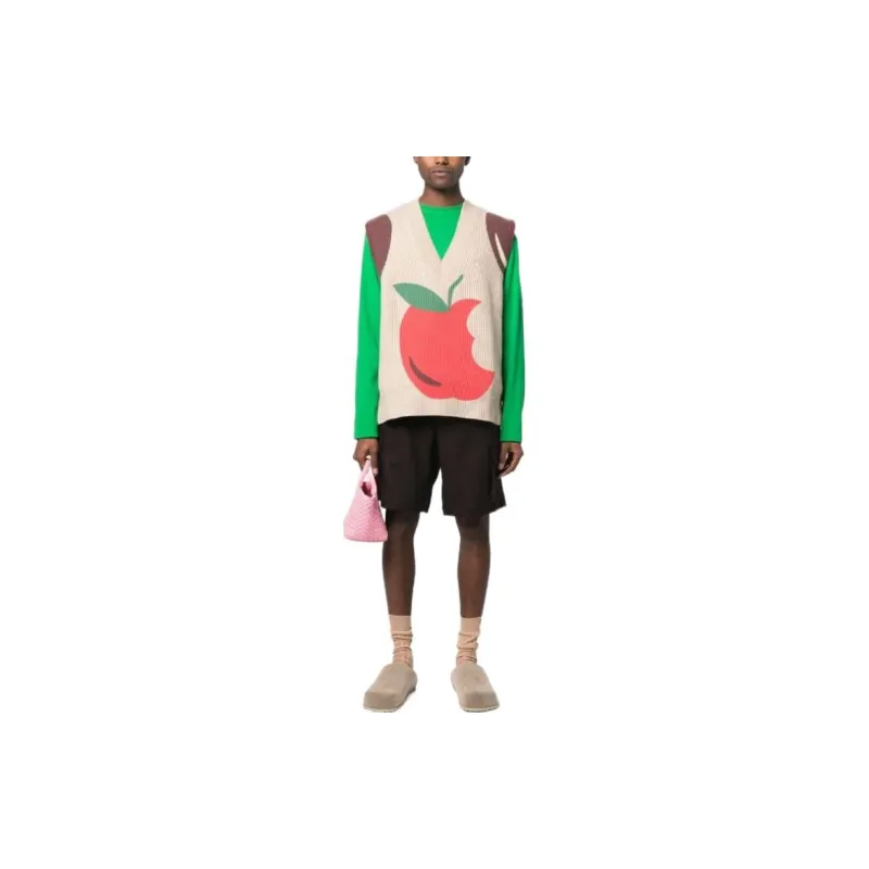 JW Anderson Apple-motif Knitted Vest-1