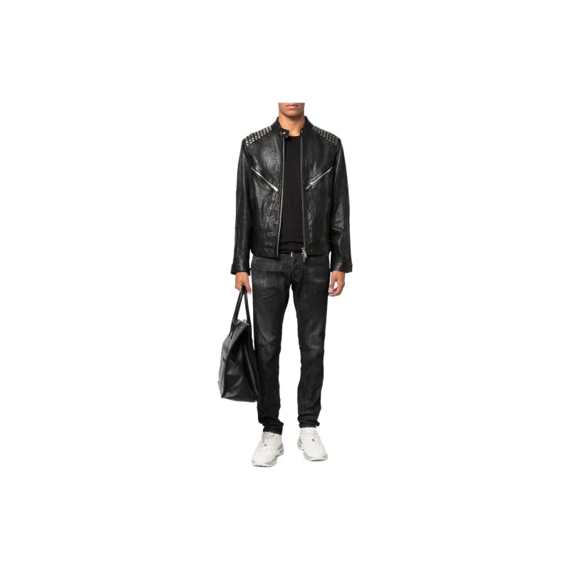 Dsquared2 Distressed Tapered Leg Jeans-1