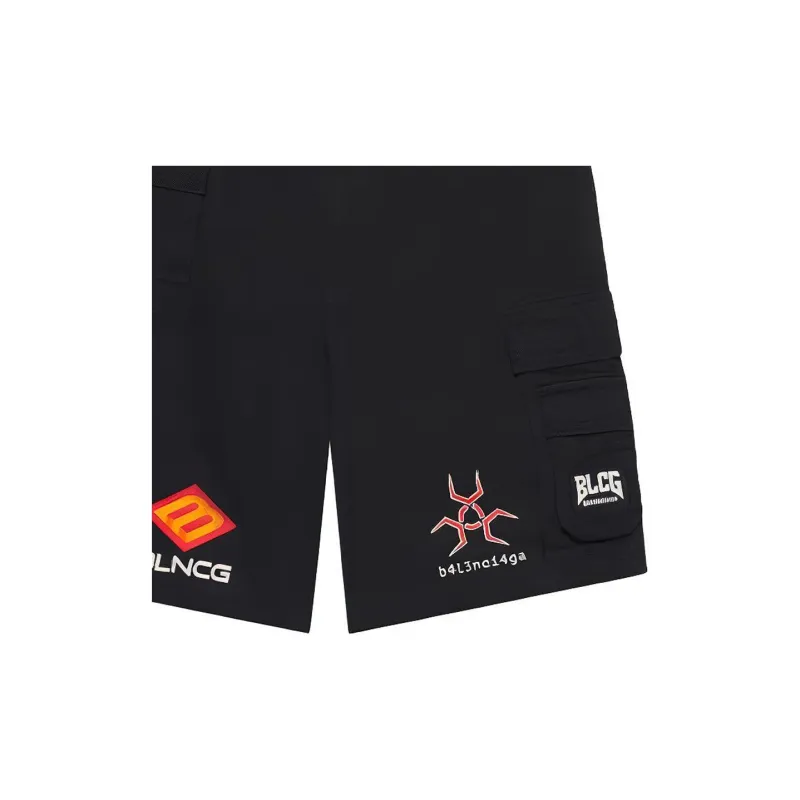Balenciaga Casual Shorts Men's Black-5