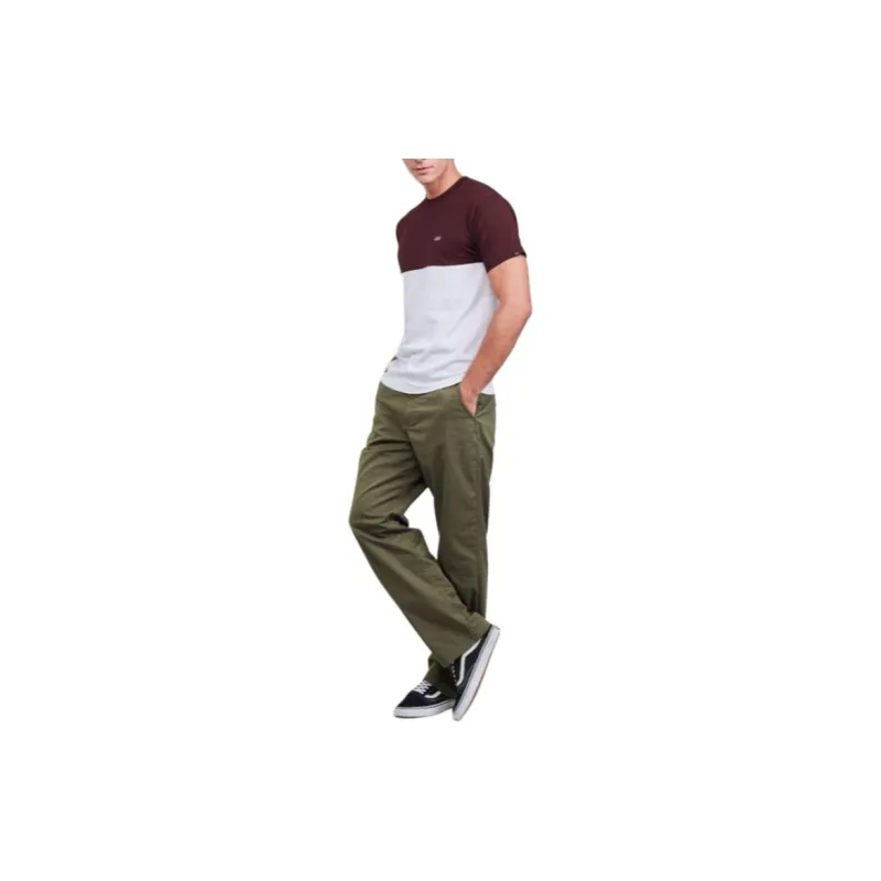 Vans T Shirts Men Red Brown-2