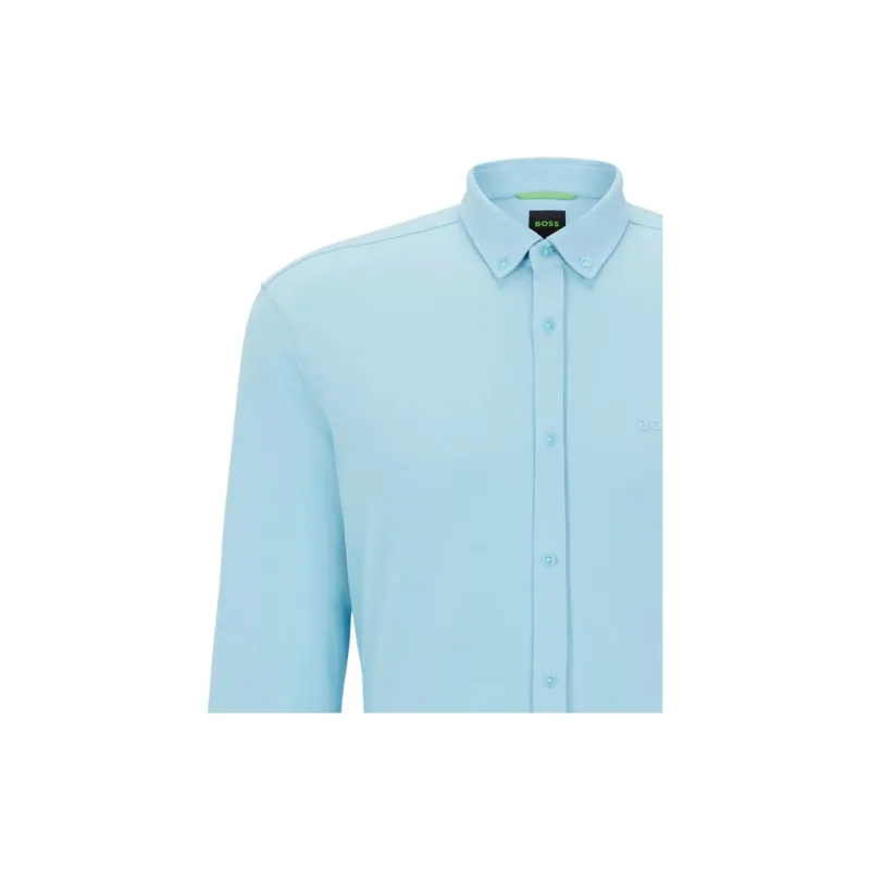 HUGO BOSS Long Sleeved Shirt Men's Light Blue-4