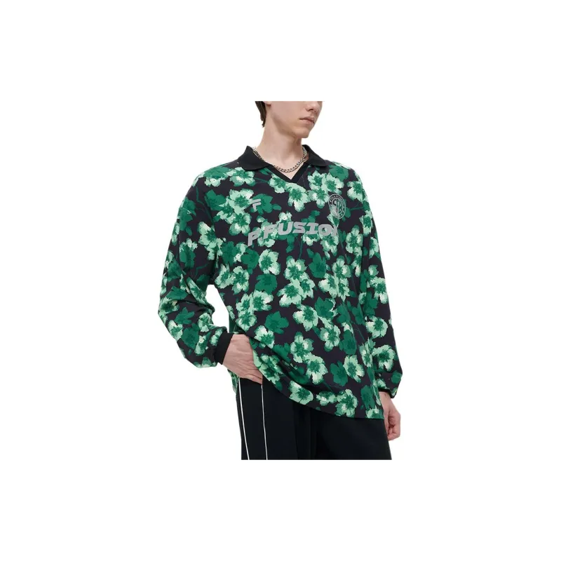 FILA FUSION FILA FUSION X BEAMS Co branded Series T Shirt Unisex Green-1
