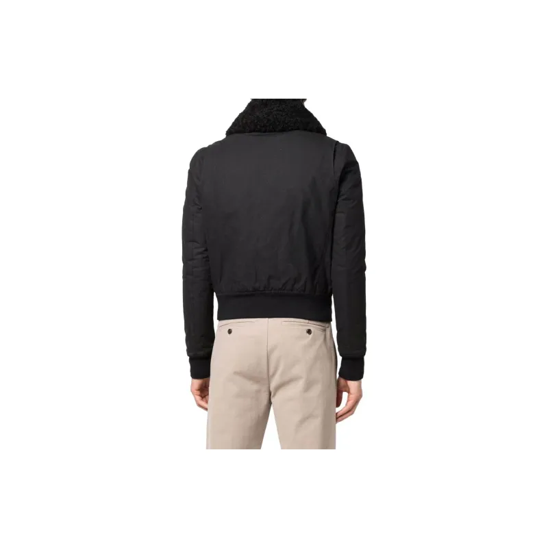 AMIPARIS Shearling trimmed Pilot Jacket-3