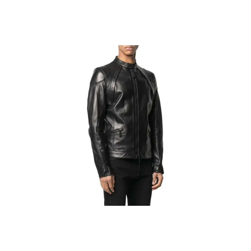 PHILIPP PLEIN SS23 Leather Jacket Men's Black-2