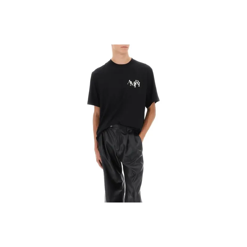 AMIRI Staggered Logo Tee-6