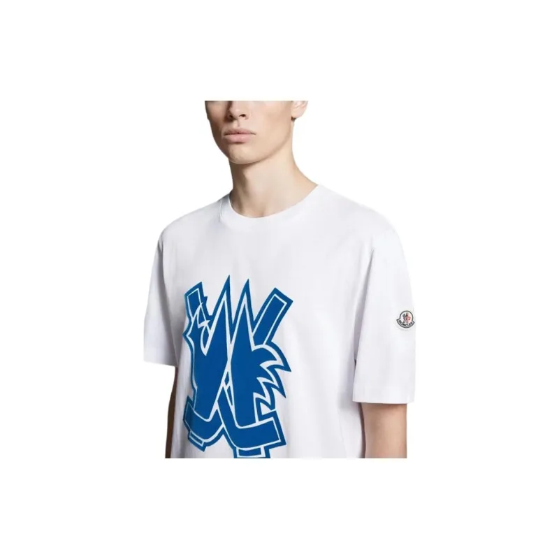 Moncler T Shirts Men White-3