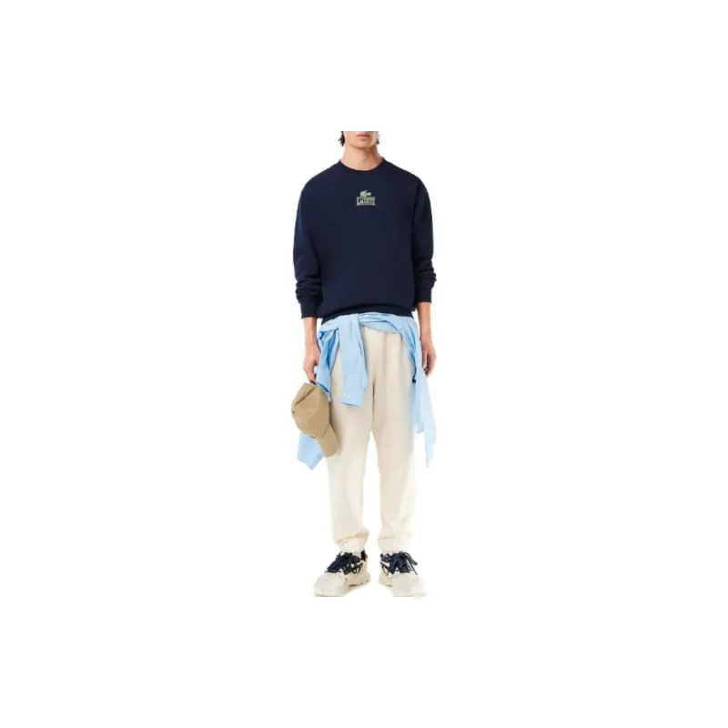 LACOSTE Signature Logo print Jumper-5