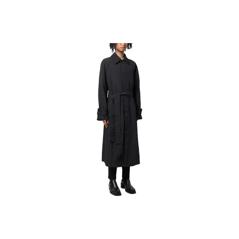 Ferragamo Trench Coats Men Black-3