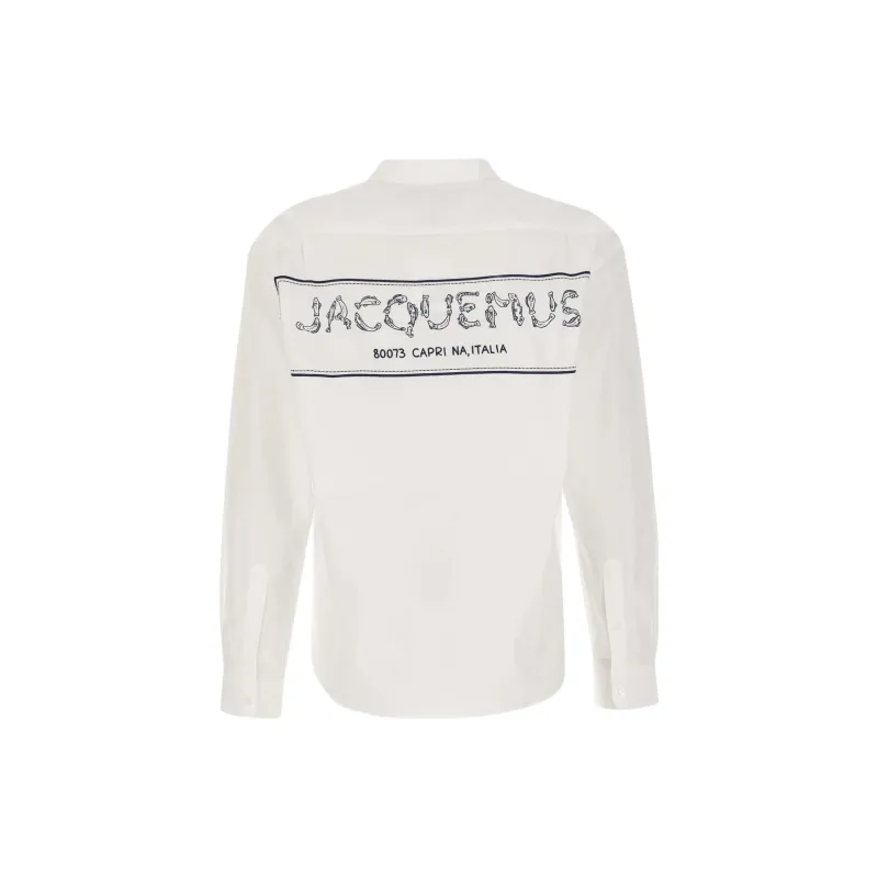 Jacquemus Le Simon Print Logo Fish Shirt-1