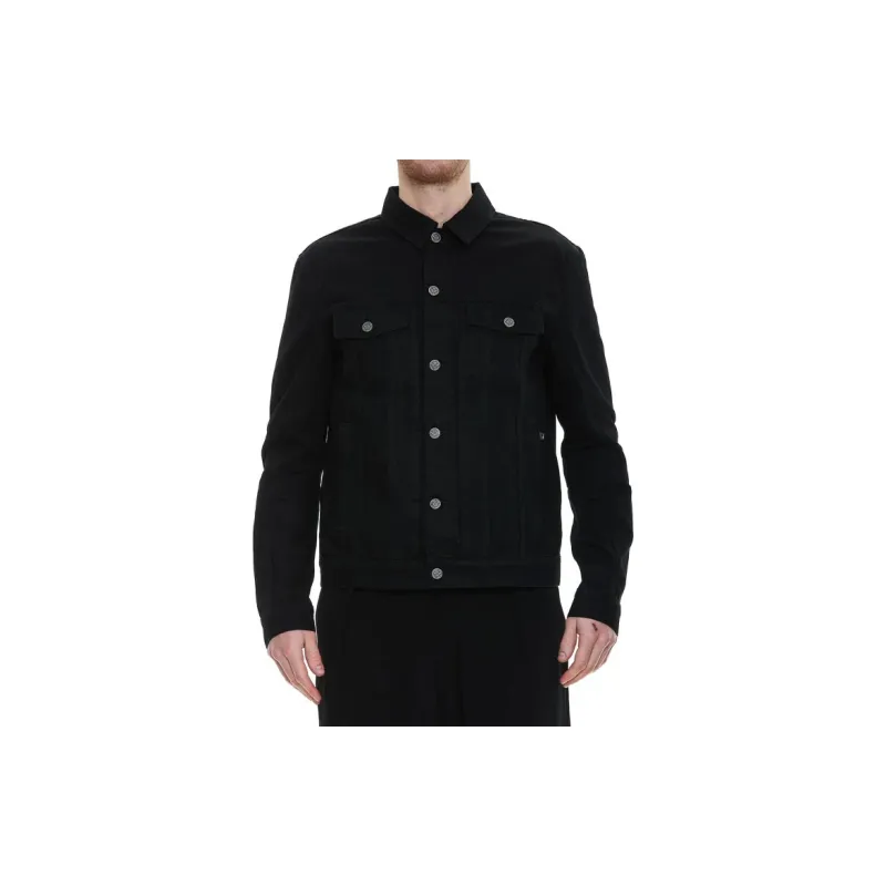 BALMAIN Denim Jackets Men Black-1