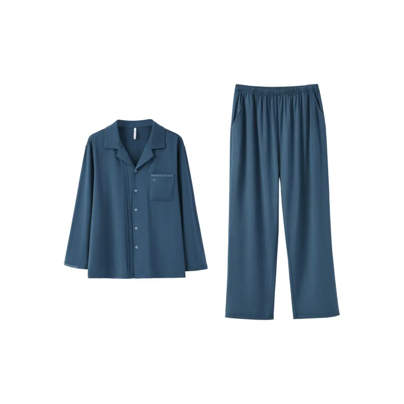 Aannsfam Pajama Set Women's Smoky Blue-0