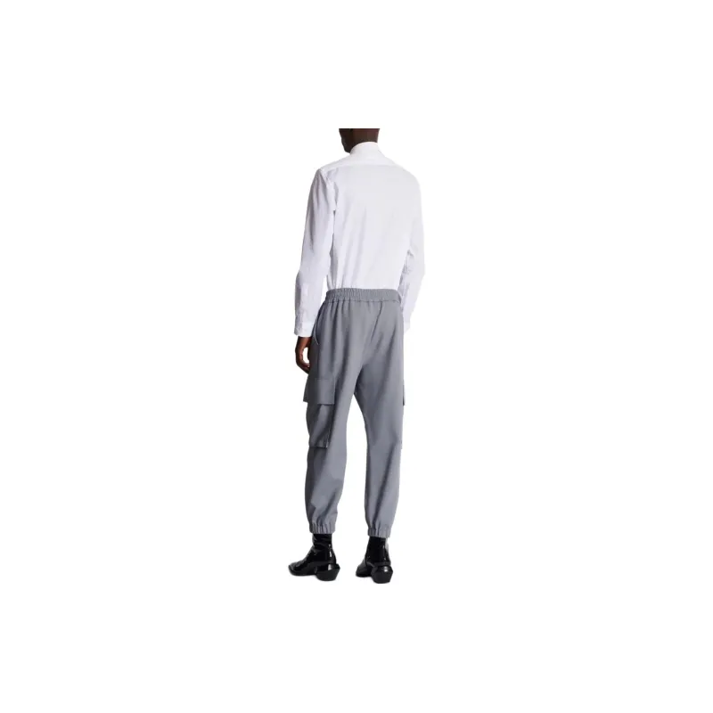 BALMAIN Double Crepe Cargo Trousers-3