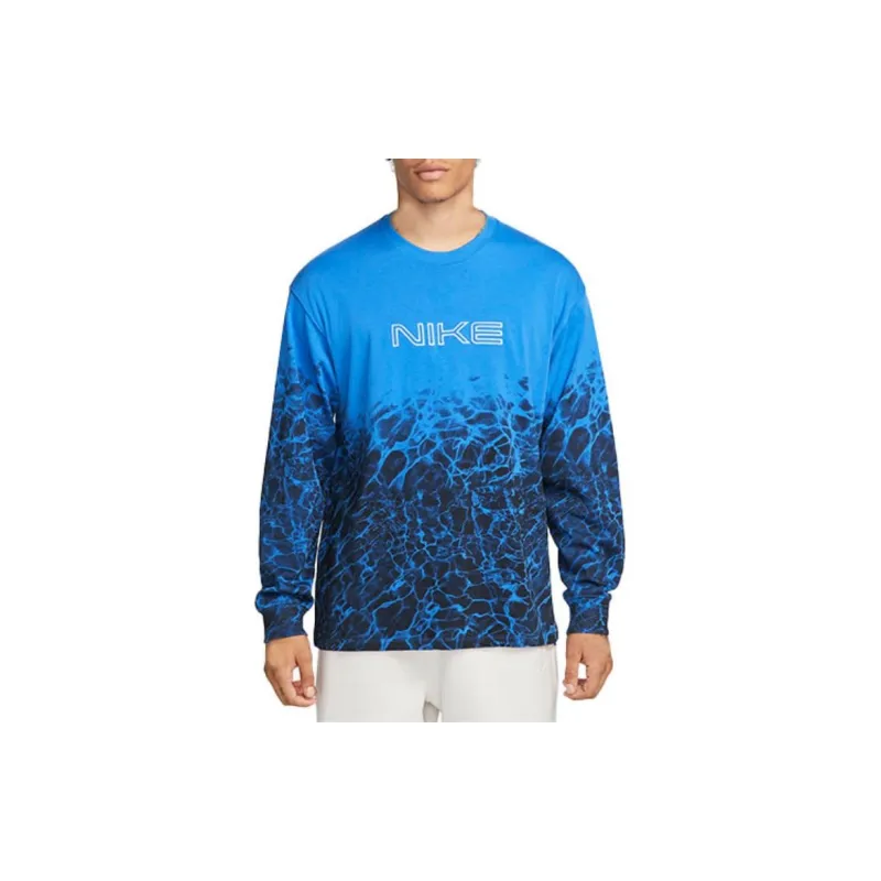 Nike T Shirts Unisex Blue-3