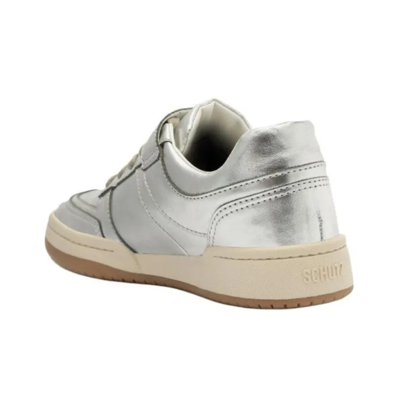 Schutz Low-Top Skateboard Shoes Women's Silver-3