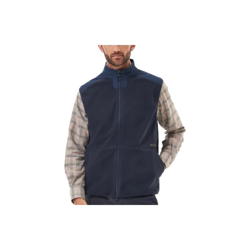 BARBOUR Country Fleece Gilet Vest Men's Marine Blue-4