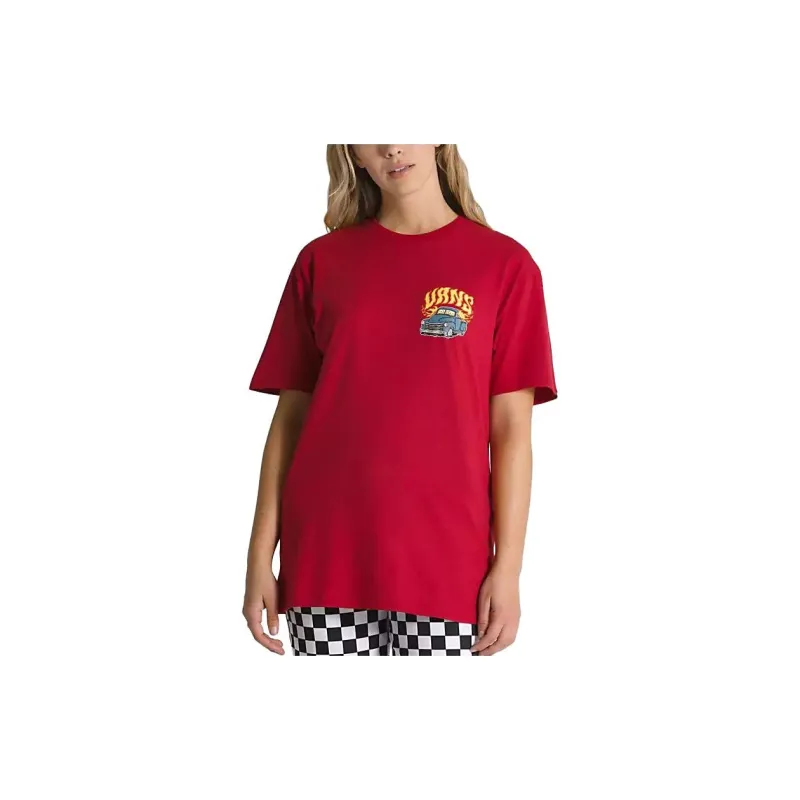 Vans RUNNING ON EMPTY T-Shirts Unisex Red-2