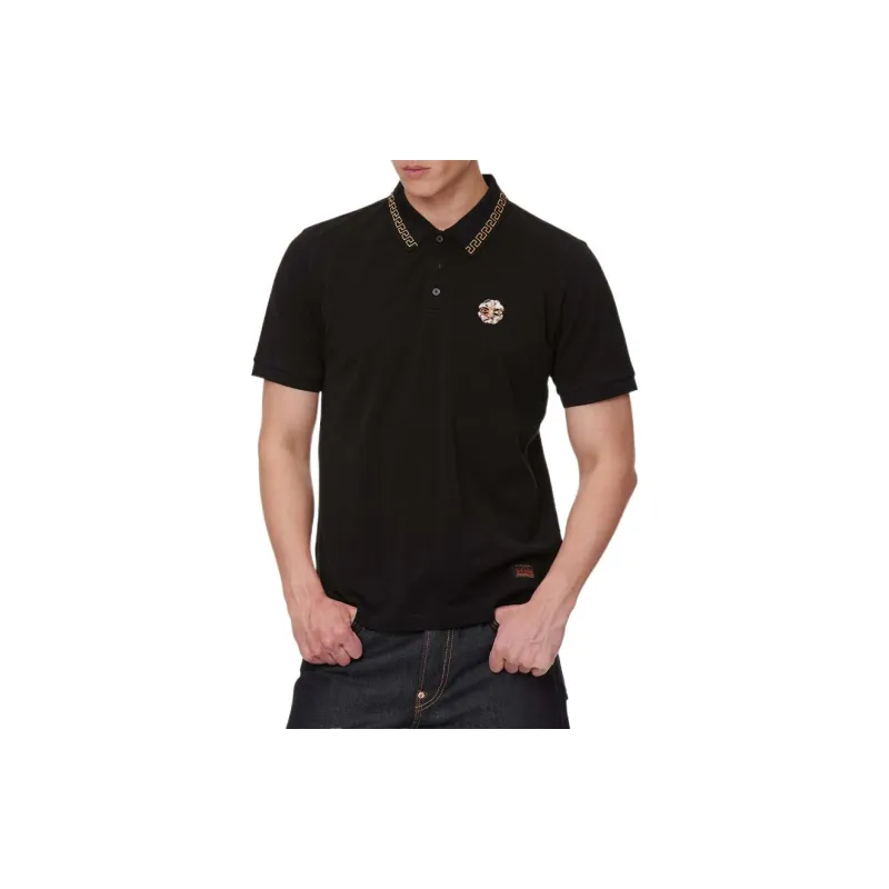 EVISU Polo Shirts Men Black-2