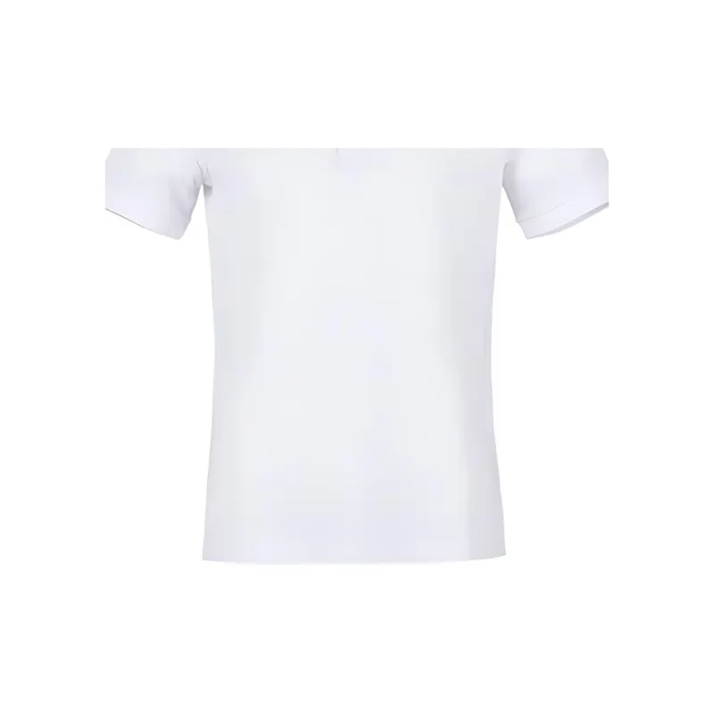 Burberry Lapel Cardigan Short Sleeve Polo Shirt White-5