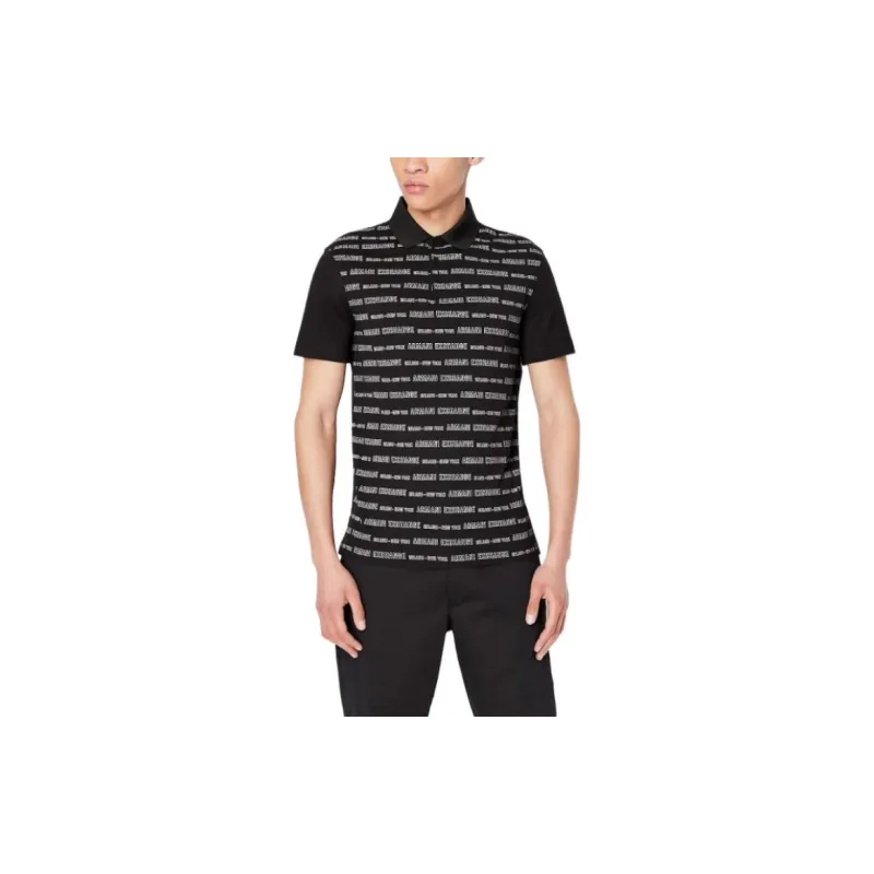 ARMANI EXCHANGEAE SS22 Polo Shirt Men's Black-2
