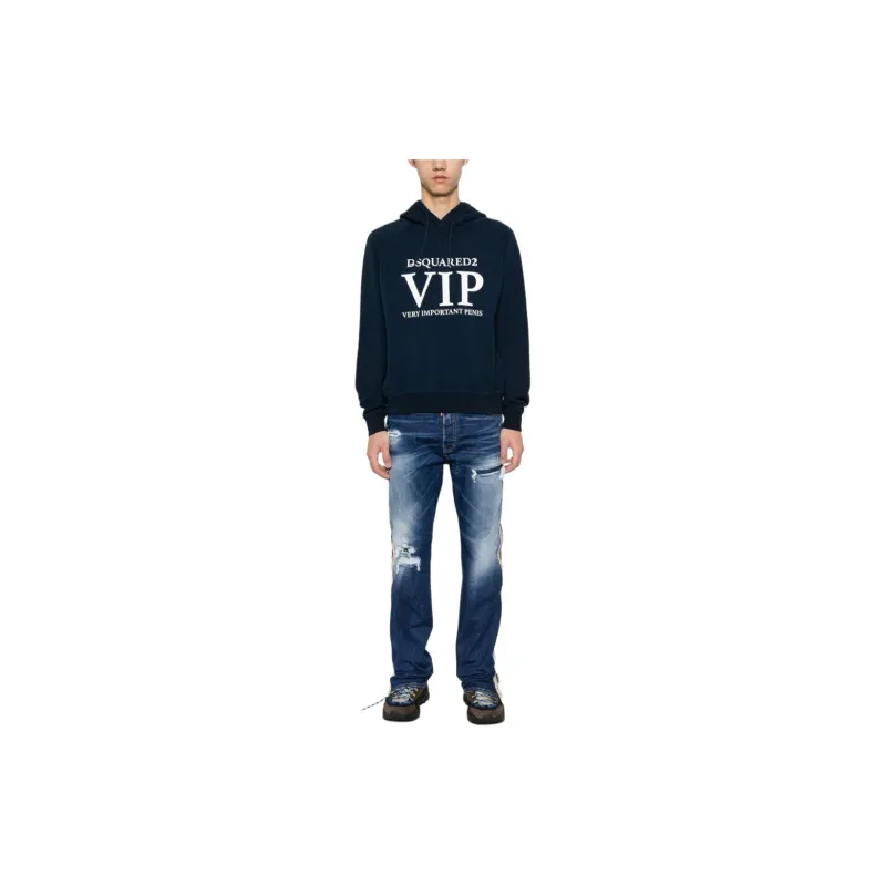 Dsquared2 Straight Leg Distressed Jeans-1