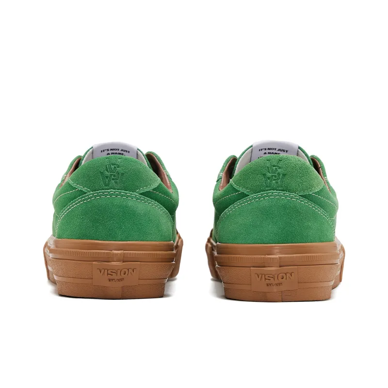 Vision Street Wear Flat Top Low Top Skateboard Shoes Unisex Forest Green-4