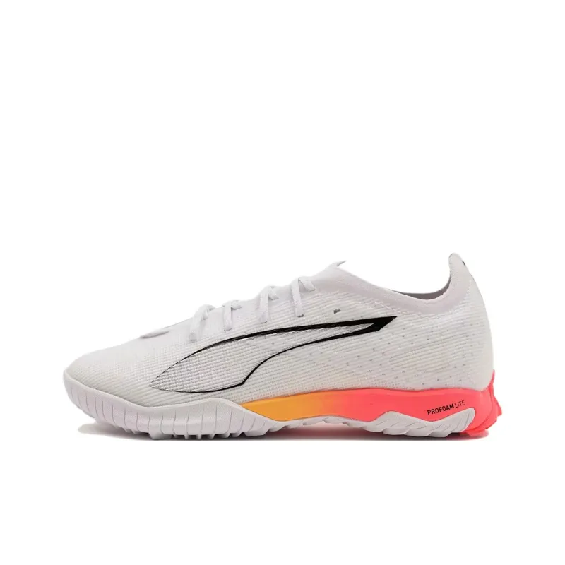PUMA Ultra 5 Slip-Resistant Soccer Shoes Men's Silver White-0