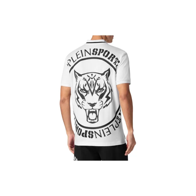 PLEIN SPORT SS24 Polo Shirt Men's White-3