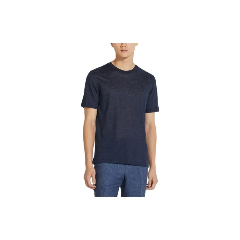 Ermenegildo Zegna Fine knit Linen T shirt-1