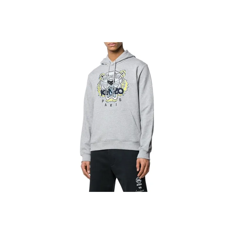 KENZO Tiger Embroidered Drawstring Hoodie-2