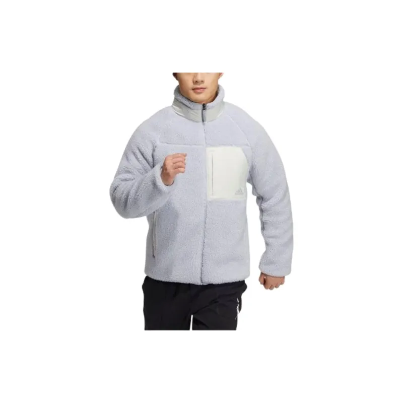 Adidas Velvet Jackets Men Blue-5