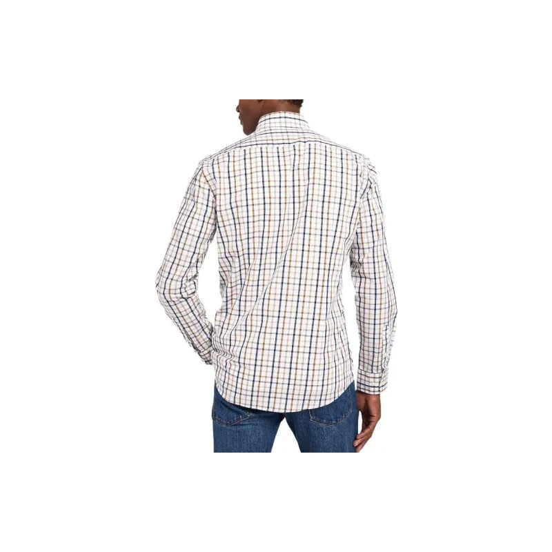 BARBOUR Shirts Men White-2
