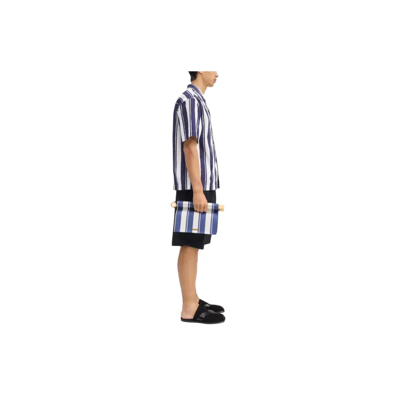 Jacquemus Logo embroidered Striped Shirt-3