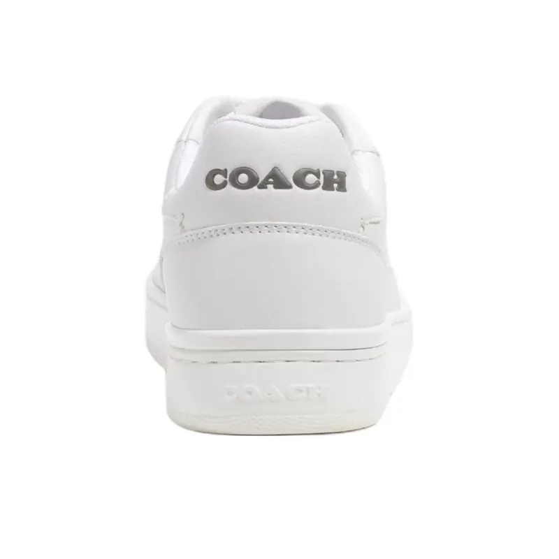 COACH Clip Low Top Skateboard Shoes Women's White-4