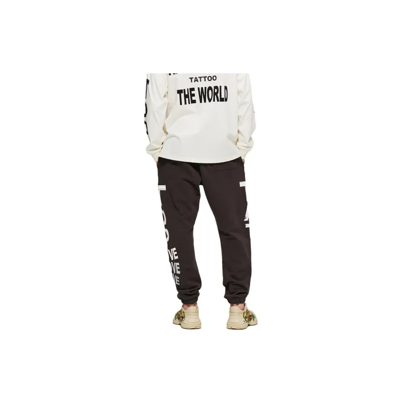 Ed Hardy Casual Pants Men Dark Marble E1PCM077-3
