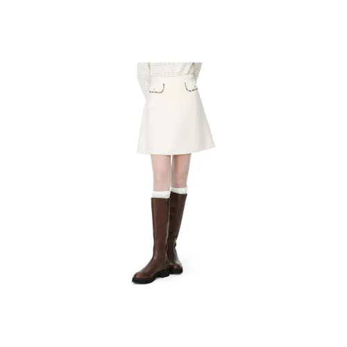 Caroline Casual Short Skirts Women's Off White