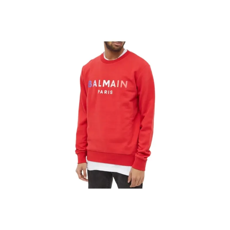 BALMAIN Sweatshirts Men Red-2