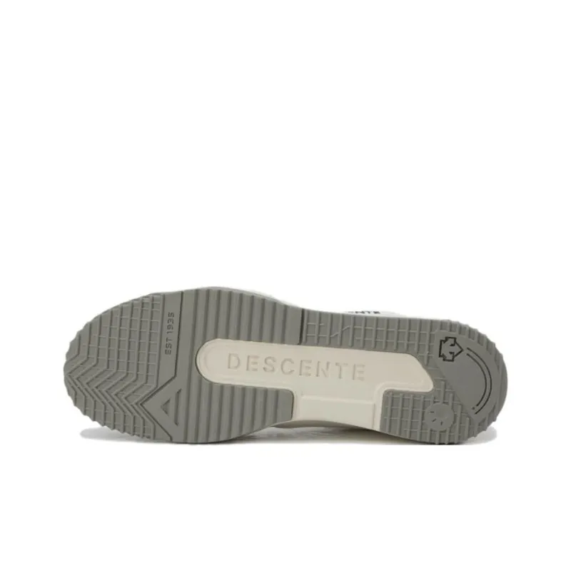 DESCENTE Dribble V2 Anti Slip Wear Resistant Low Top Skateboard Shoes Unisex White Gray-4