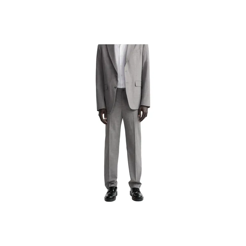 ZARA Suit Trousers Men Gray-3