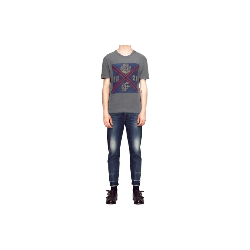 GUCCI T-Shirts Men Dark Gray-1