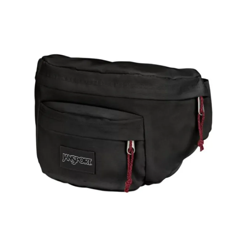 JanSport Recycled Polyester One Shoulder Crossbody Fanny Pack Unisex Black-1